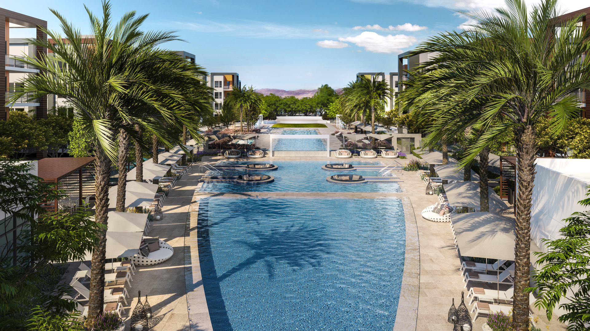 Resort-style amenities at Ariva Las Vegas